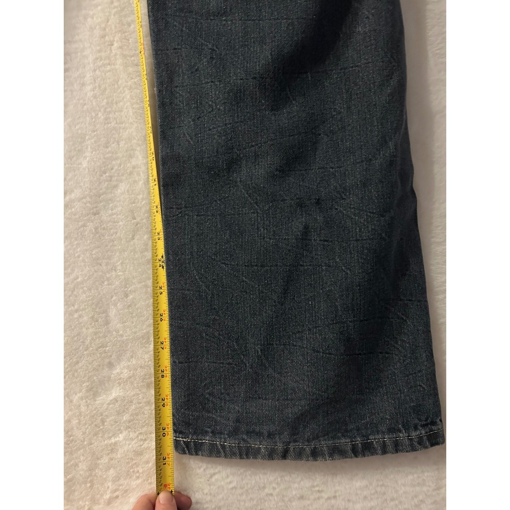 Phat Classics Mens Dark Wash Relaxed Straight Leg Jeans 40x34 Vintage Y2K Style - Picture 7 of 10